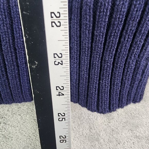 Womens Talbots Navy & White Striped Cardigan Sweater Button Down Long Sleeve XL - Picture 9 of 10